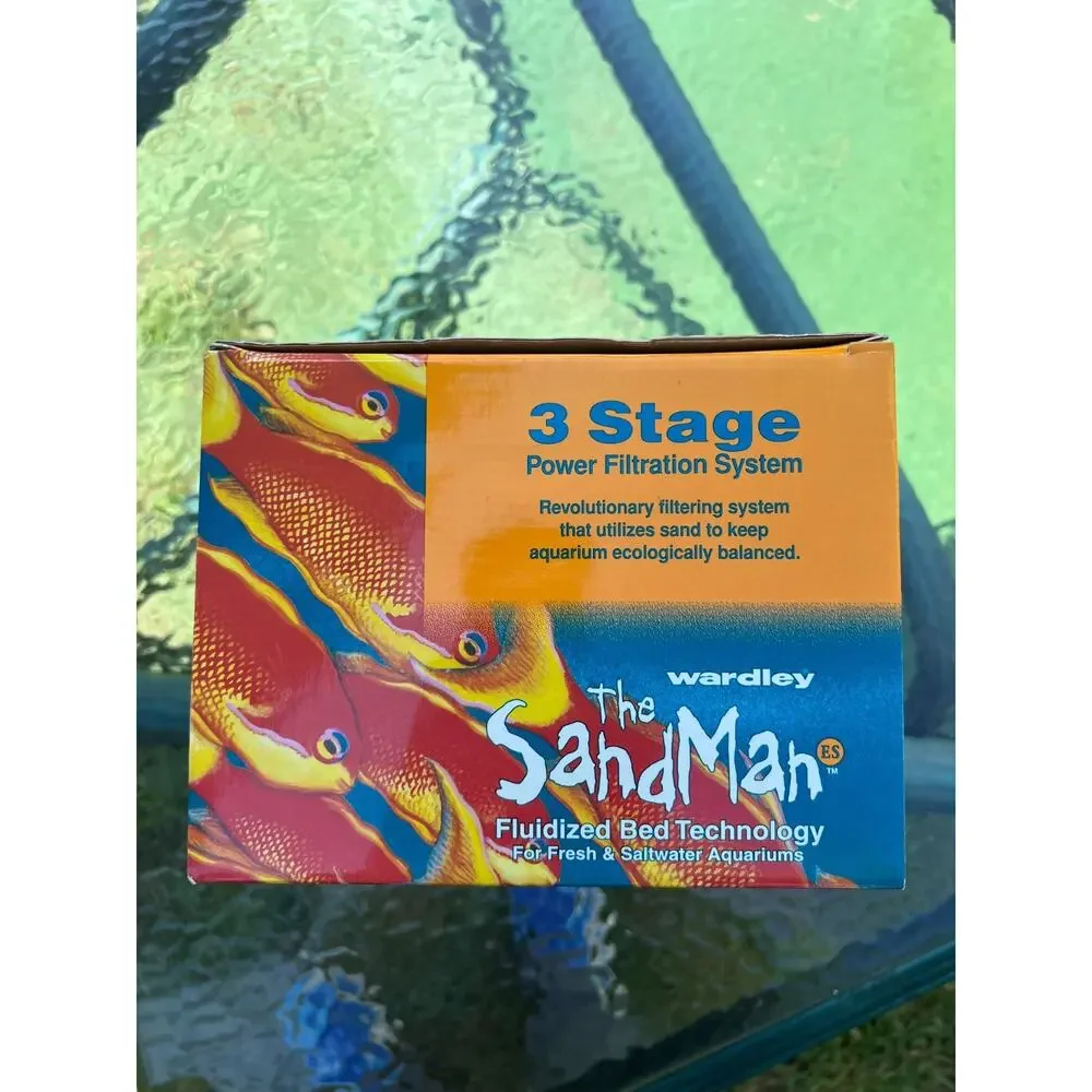 Hartz Wardley The SandMan 3 Stage Power Filter 10-38 Gallon Fresh Salt Aquariums